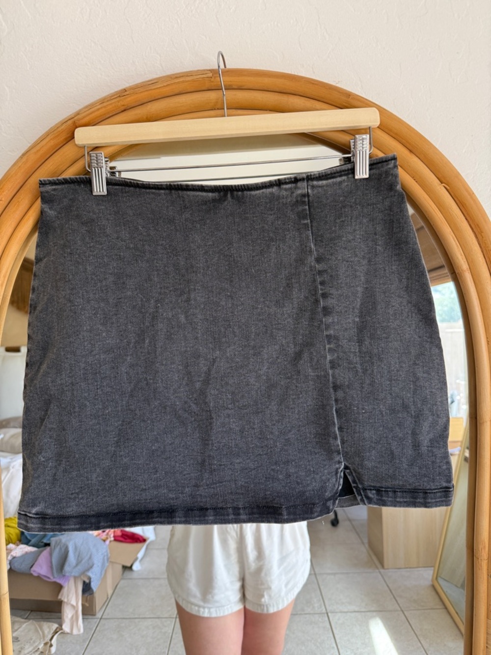 wild fable Charcoal Gray Denim Mini Skirt